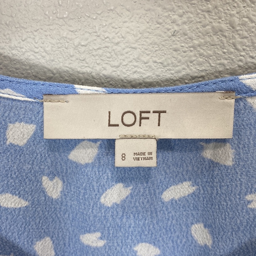 Loft light blue dress midi - Picture 3 of 9
